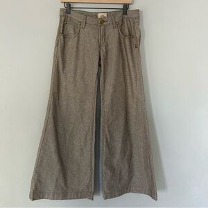 Free People Brown Wide Leg Pants 28